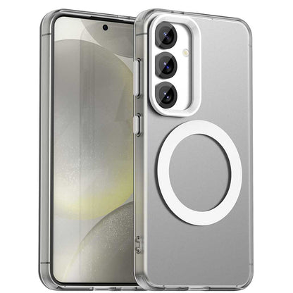 Coque MagSafe pour Samsung Galaxy S25 S931 / S24 S921, Techsuit, CandyCase, Blanche