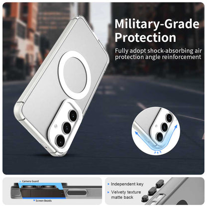 Coque MagSafe pour Samsung Galaxy S25 S931 / S24 S921, Techsuit, CandyCase, Blanche