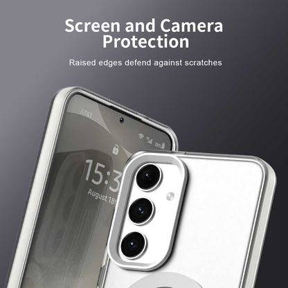 Coque MagSafe pour Samsung Galaxy S25 S931 / S24 S921, Techsuit, CandyCase, Blanche