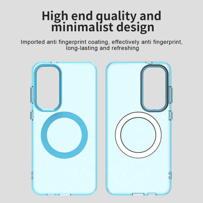 Coque MagSafe pour Samsung Galaxy S25 S931 / S24 S921, Techsuit, CandyCase, Bleue