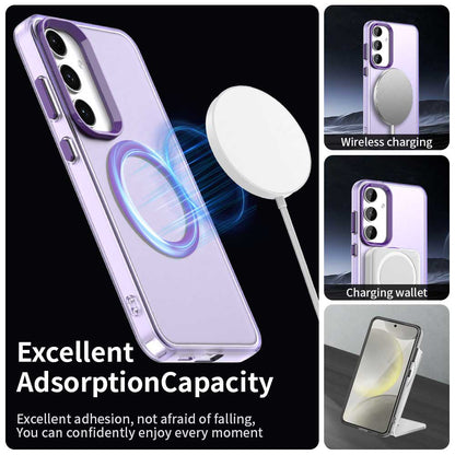 Coque MagSafe pour Samsung Galaxy S25 S931 / S24 S921, Techsuit, CandyCase, Violet