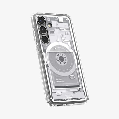 Coque MagSafe pour Samsung Galaxy S25 S931, Spigen, Ultra Hybrid Zero One, Blanche ACS09004