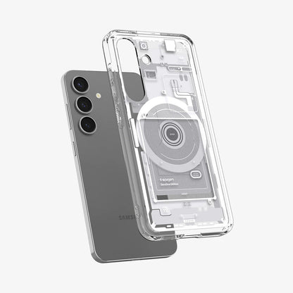 Coque MagSafe pour Samsung Galaxy S25 S931, Spigen, Ultra Hybrid Zero One, Blanche ACS09004