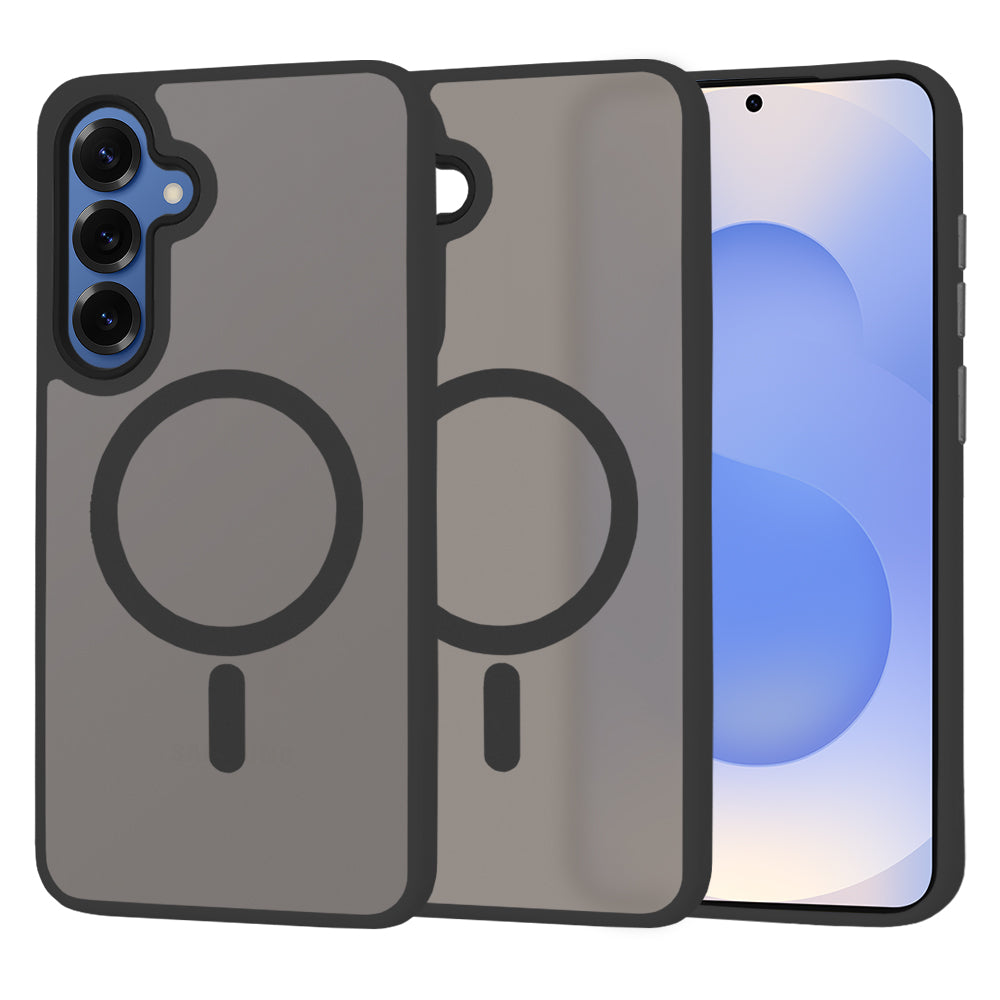 Étui MagSafe pour Samsung Galaxy S25 S931, Techsuit, HaloFrost, Noir