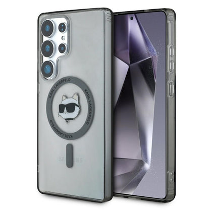 Housse MagSafe pour Samsung Galaxy S25 Ultra S938, Karl Lagerfeld, IML Choupette's Head, Noire