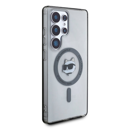 Housse MagSafe pour Samsung Galaxy S25 Ultra S938, Karl Lagerfeld, IML Choupette's Head, Noire