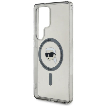 MagSafe Hülle für Samsung Galaxy S25 Ultra S938, Karl Lagerfeld, IML Karl's Head, Schwarz