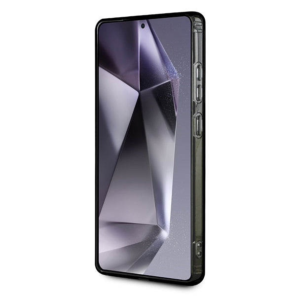 Coque MagSafe pour Samsung Galaxy S25 Ultra S938, Karl Lagerfeld, IML Monogramme Karl & Choupette's Heads, Noire