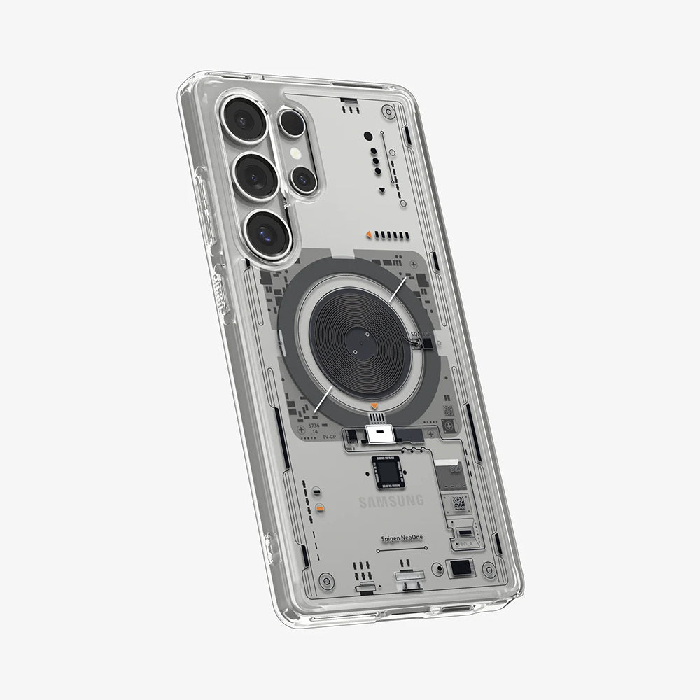 MagSafe Hülle für Samsung Galaxy S25 Ultra S938, Spigen, Ultra Hybrid Neo One, Transparent