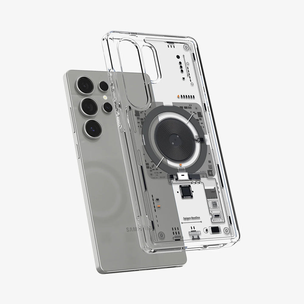 MagSafe Hülle für Samsung Galaxy S25 Ultra S938, Spigen, Ultra Hybrid Neo One, Transparent