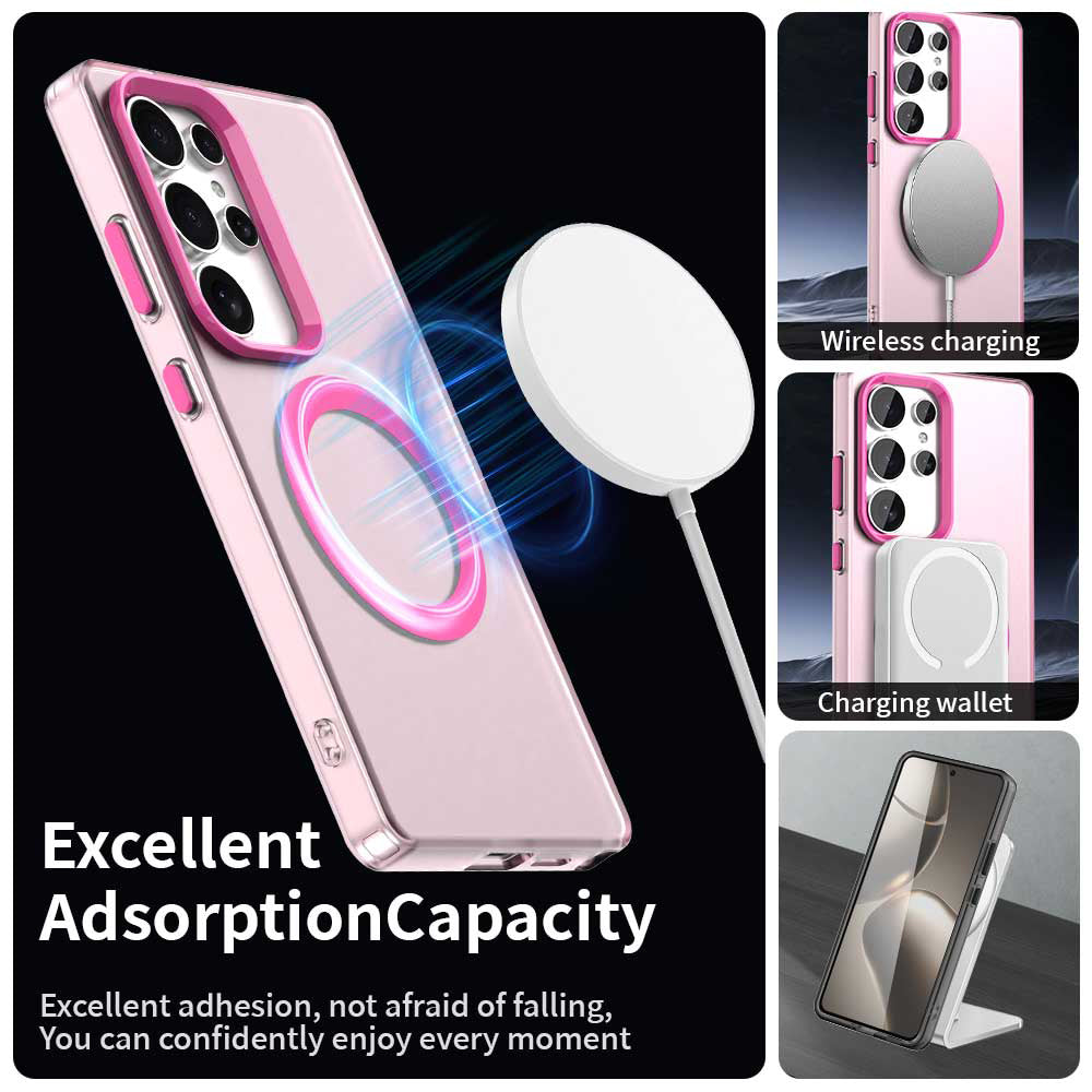 MagSafe Case for Samsung Galaxy S25 Ultra S938, Techsuit, CandyCase, Pink