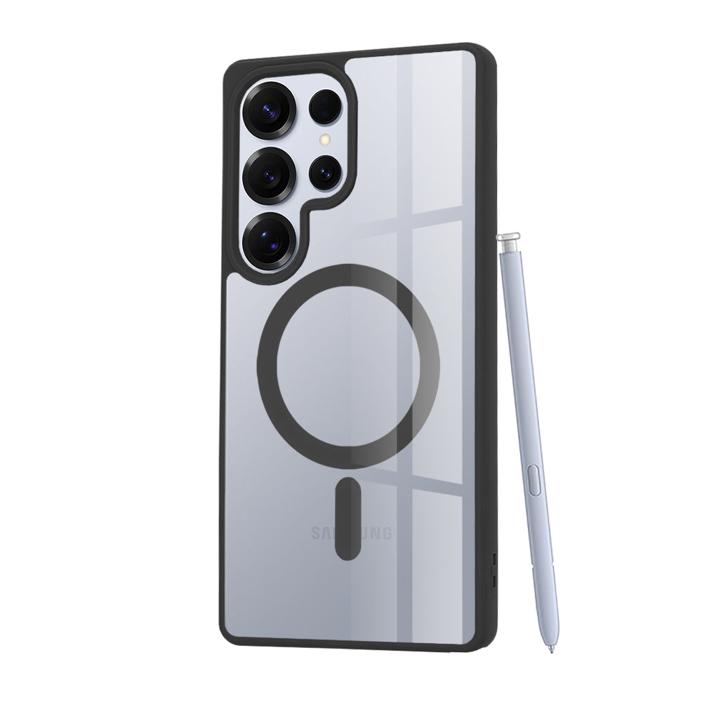 Coque MagSafe pour Samsung Galaxy S25 Ultra S938, Techsuit, Pro, Noire