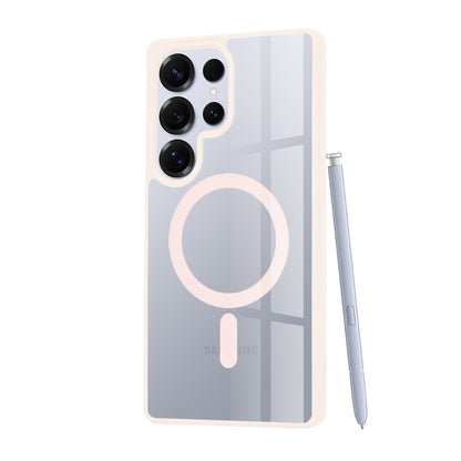 Coque MagSafe pour Samsung Galaxy S25 Ultra S938, Techsuit, Pro, Rose