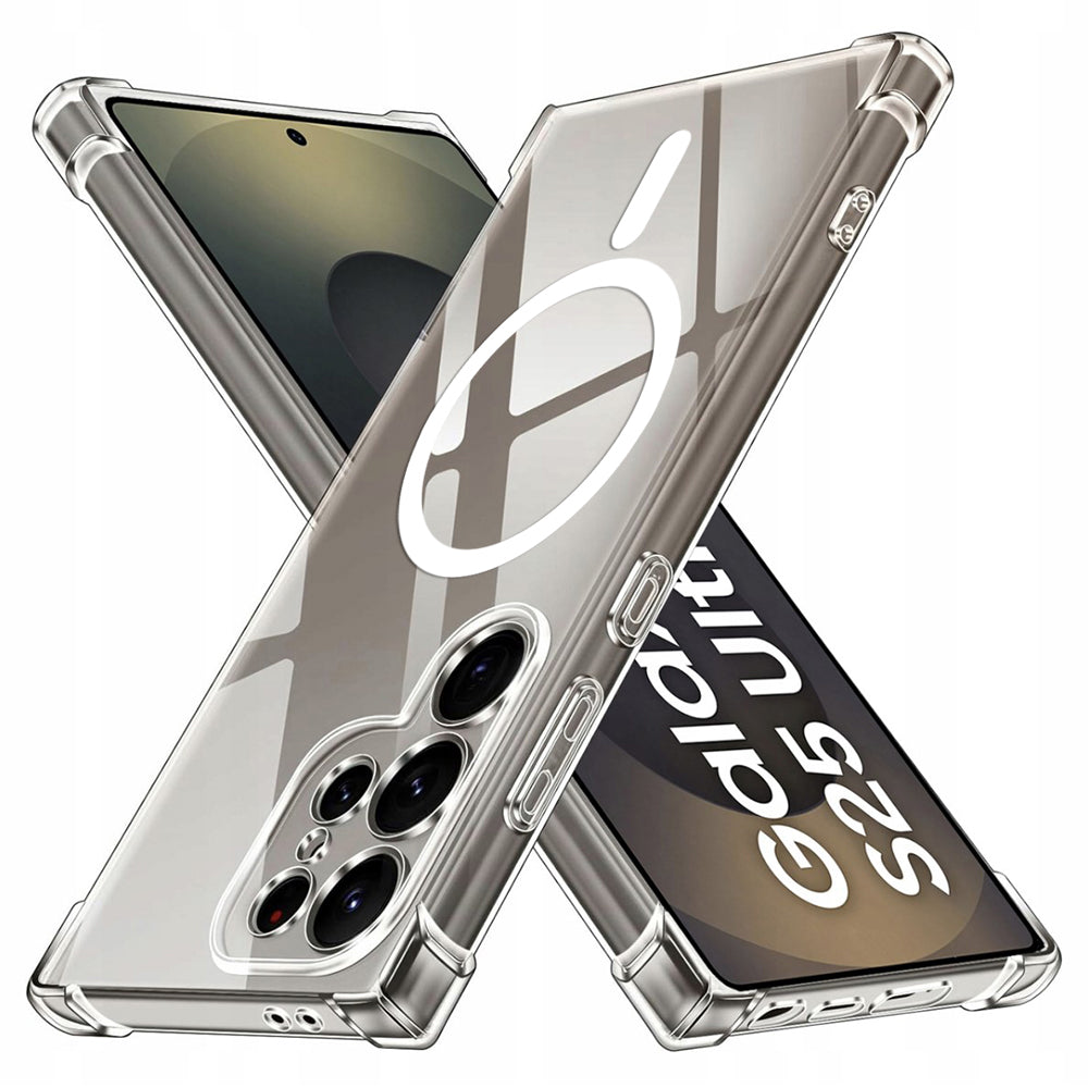 Coque MagSafe pour Samsung Galaxy S25 Ultra S938, Techsuit, Antichoc, Transparente