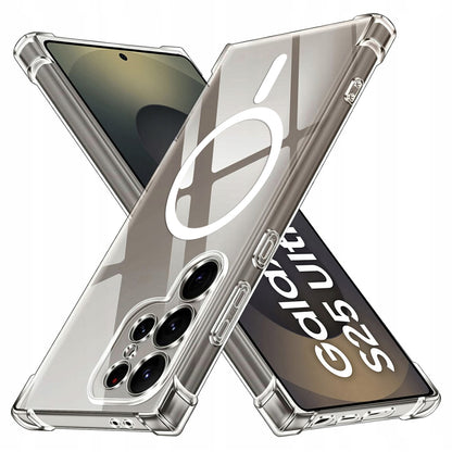 Coque MagSafe pour Samsung Galaxy S25 Ultra S938, Techsuit, Antichoc, Transparente