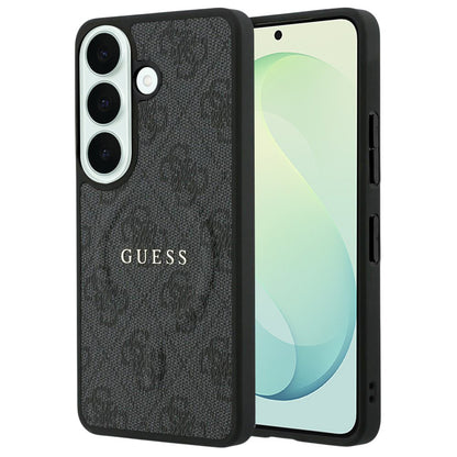 Coque MagSafe pour Samsung Galaxy S26 FE S741, Guess, 4G Embossed Ring Classic Logo, noire