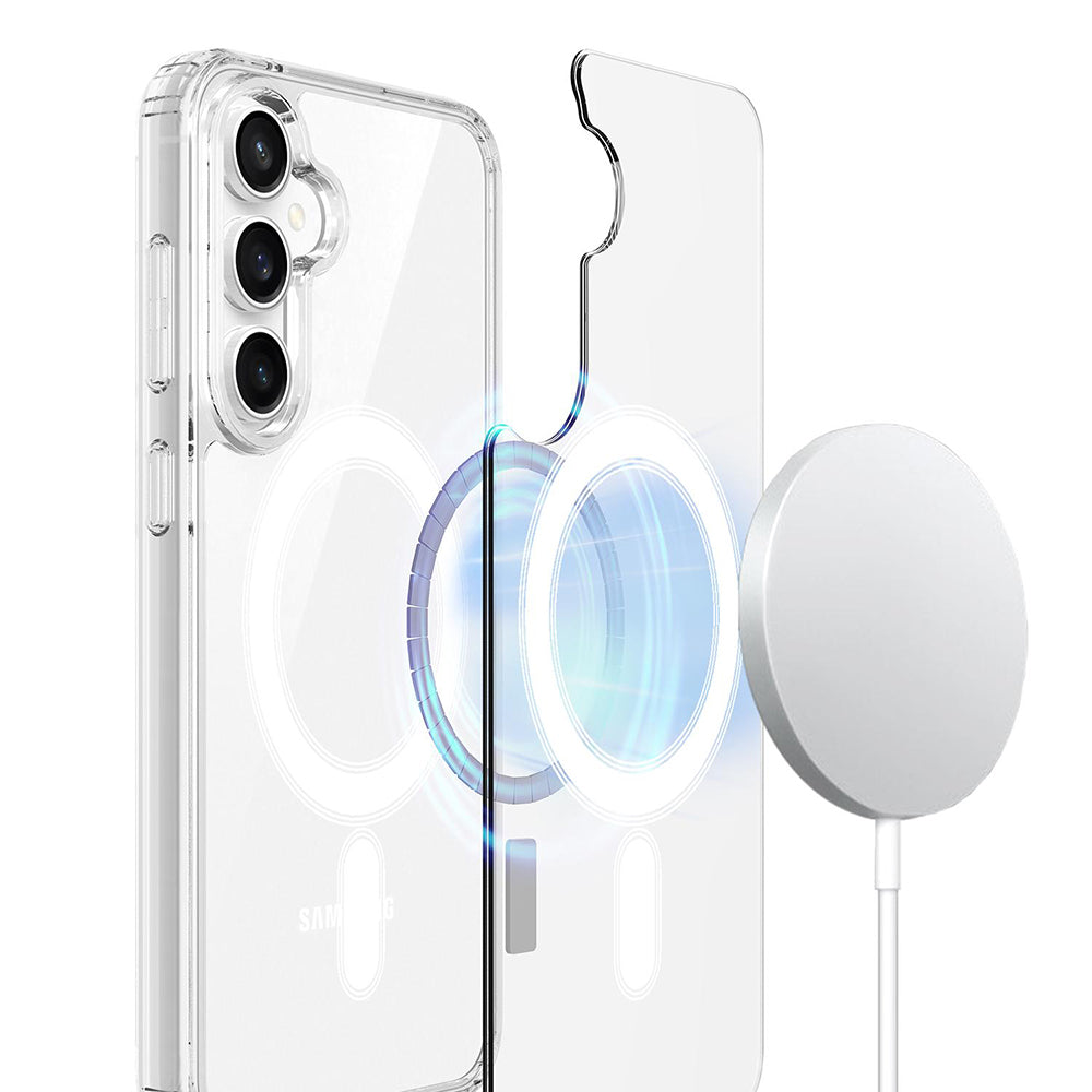 Coque MagSafe pour Samsung Galaxy S26 FE S741, Techsuit, Pro, transparente