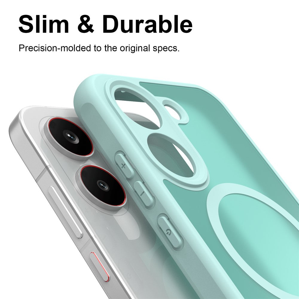 Coque MagSafe pour Samsung Galaxy S26 FE S741, Techsuit, HaloFrost II, Vert Clair