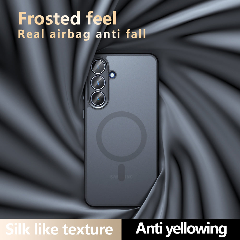 MagSafe-Hülle für Samsung Galaxy S26 FE, Techsuit, PureFrost, Satin Schwarz