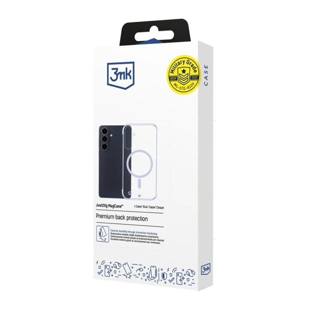 MagSafe-Hülle für Samsung Galaxy S26 Plus S947, 3MK, nur 20g, transparent