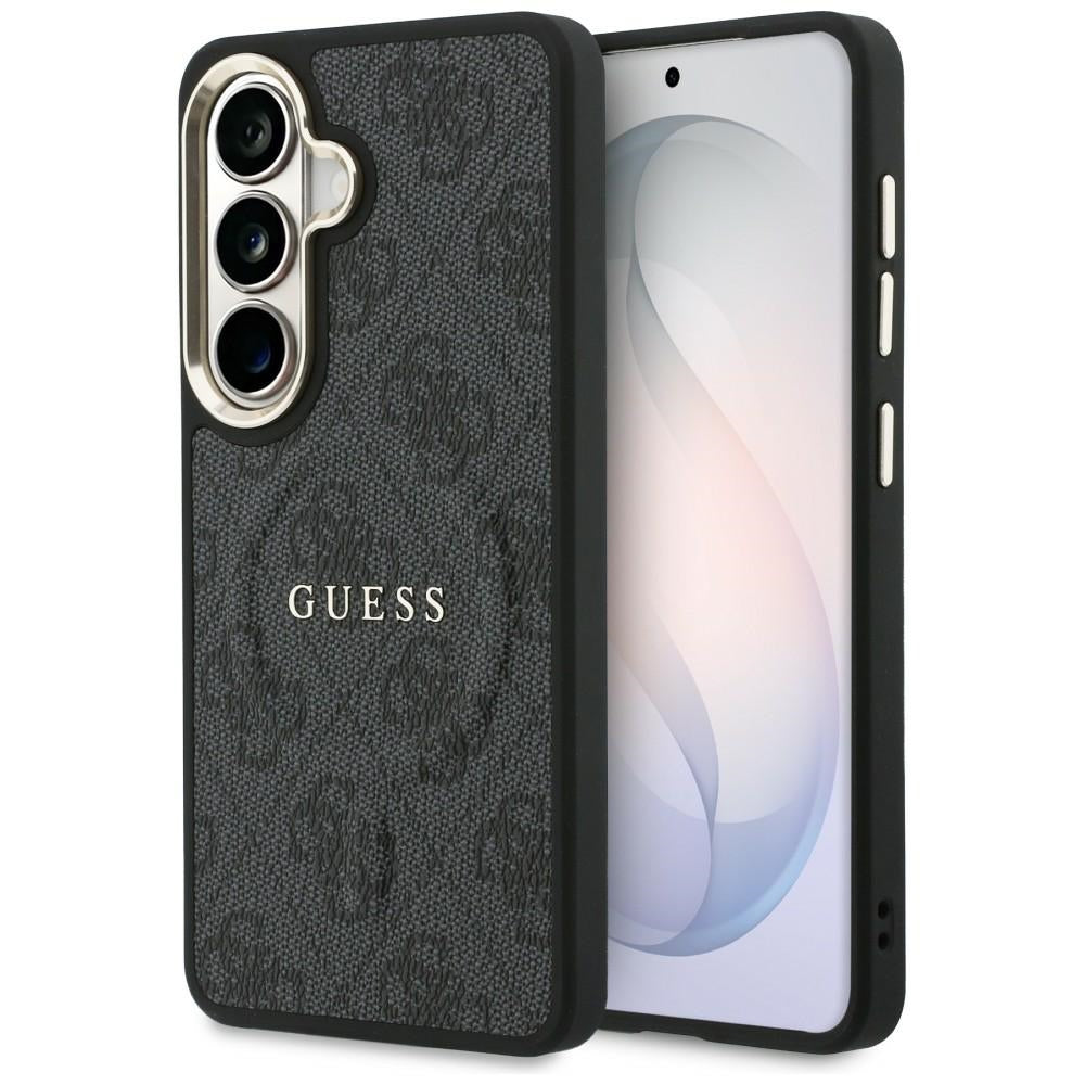 MagSafe Case for Samsung Galaxy S26 Plus S947, Guess, 4G Embossed Ring, Black