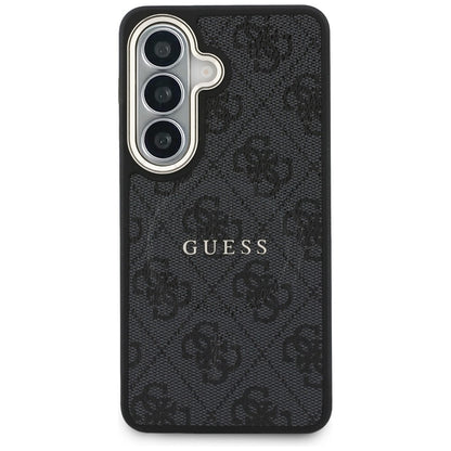MagSafe Case for Samsung Galaxy S26 Plus S947, Guess, 4G Embossed Ring, Black