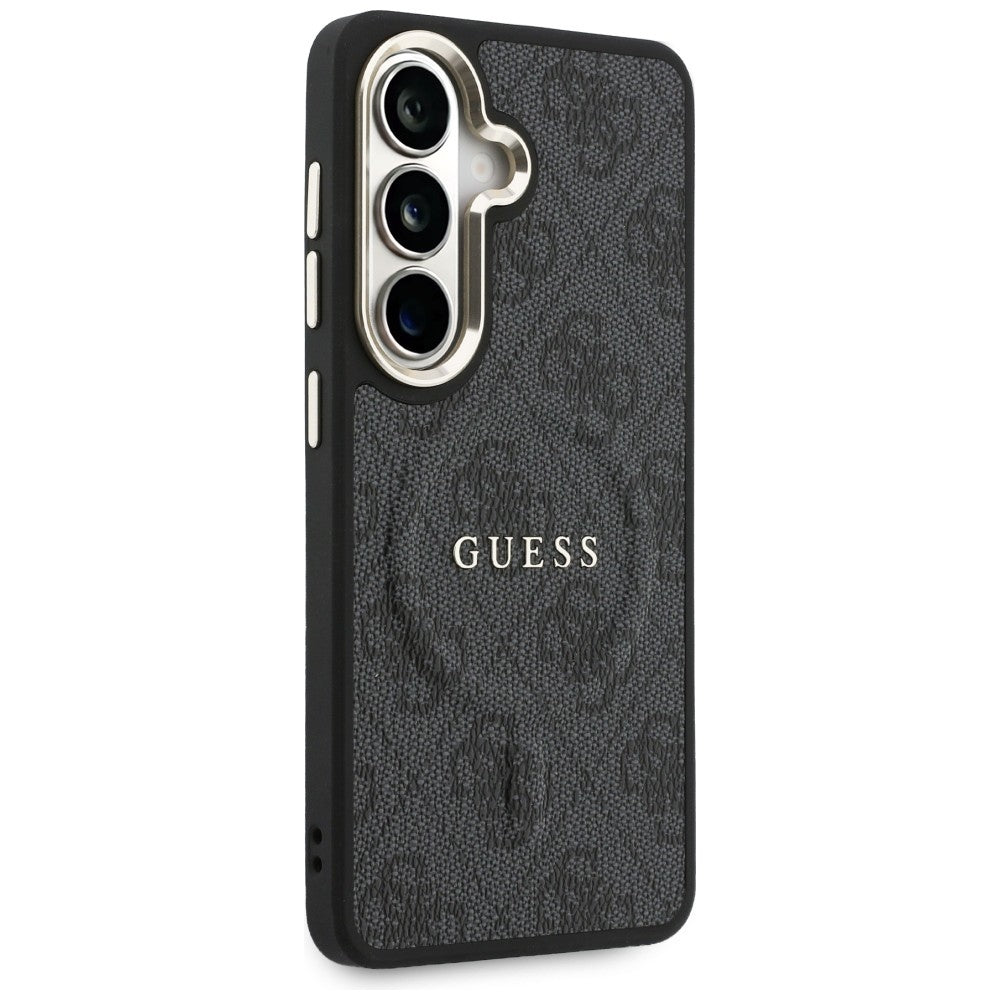 MagSafe Case for Samsung Galaxy S26 Plus S947, Guess, 4G Embossed Ring, Black