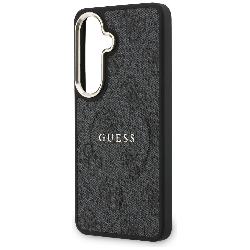 MagSafe Case for Samsung Galaxy S26 Plus S947, Guess, 4G Embossed Ring, Black