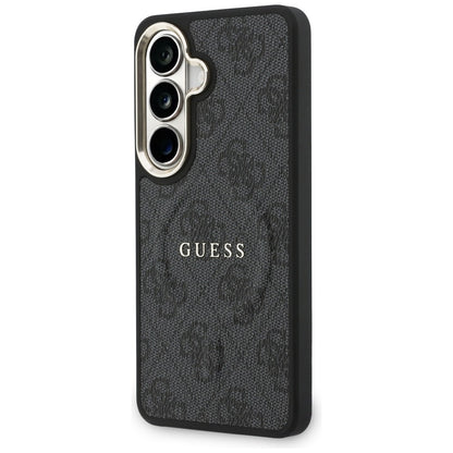 MagSafe Case for Samsung Galaxy S26 Plus S947, Guess, 4G Embossed Ring, Black