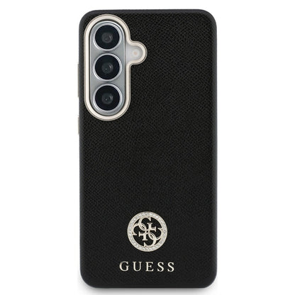 MagSafe Case for Samsung Galaxy S26 Plus S947, Guess, Rhinestone Round Logo, Black