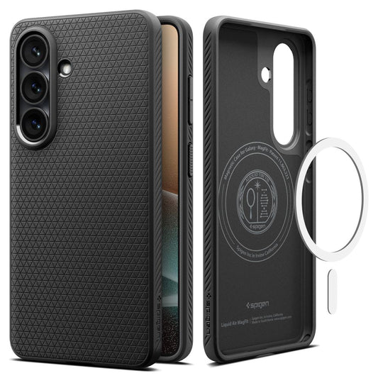 MagSafe Hülle für Samsung Galaxy S26 Plus S947, Spigen, Liquid Air, Mattschwarz ACS10704