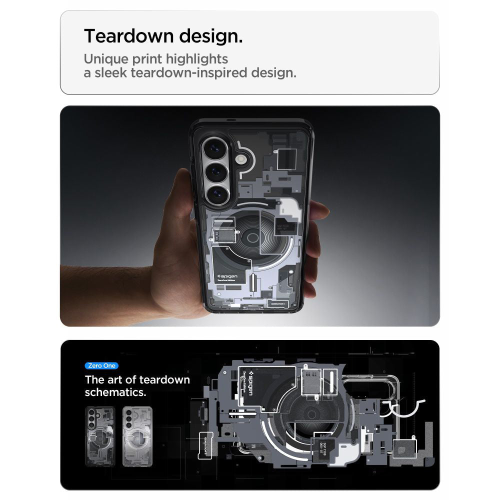 MagSafe Hülle für Samsung Galaxy S26 Plus S947, Spigen, Ultra Hybrid Zero One, Schwarz ACS10711