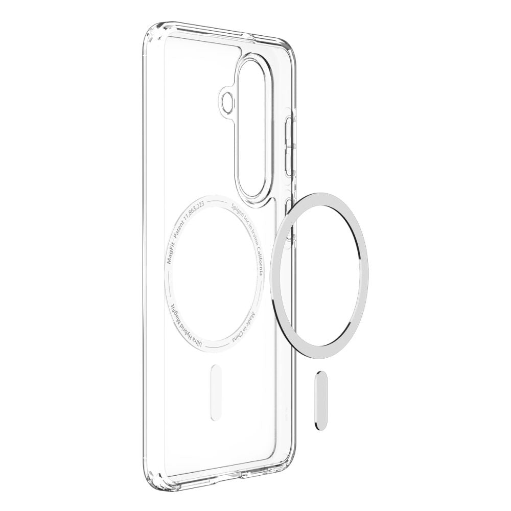 Étui MagSafe pour Samsung Galaxy S26 Plus S947, Spigen, Ultra Hybrid, Transparent Blanc ACS10709