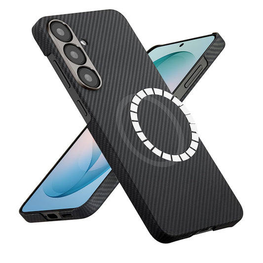 Coque MagSafe pour Samsung Galaxy S26 Plus, Techsuit, Fibre d'Aramide, Noire