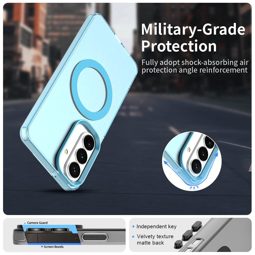 MagSafe Hülle für Samsung Galaxy S26 Plus, Techsuit, CandyCase, Blau