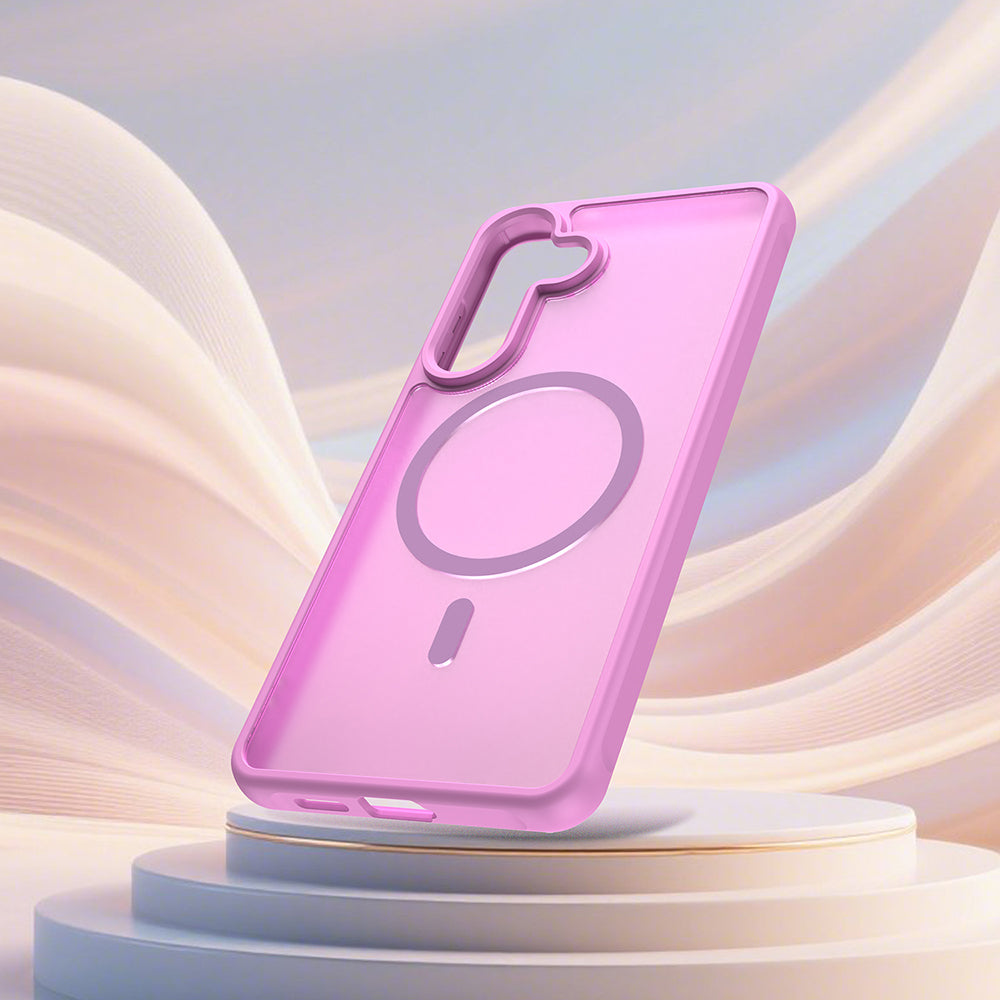 MagSafe Hülle für Samsung Galaxy S26 Plus, Techsuit, HaloFrost II, Rosa