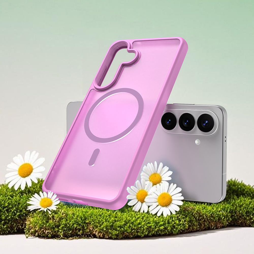 MagSafe Hülle für Samsung Galaxy S26 Plus, Techsuit, HaloFrost II, Rosa