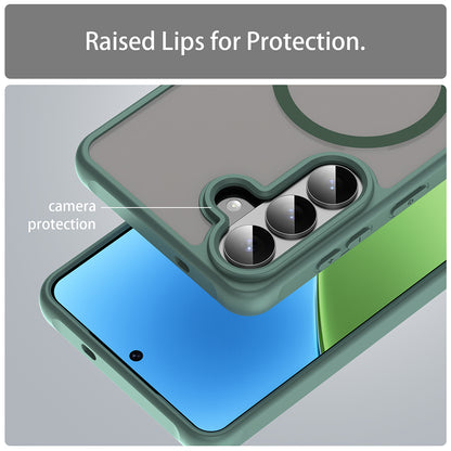 MagSafe Hülle für Samsung Galaxy S26 Plus, Techsuit, HaloFrost II, Grün