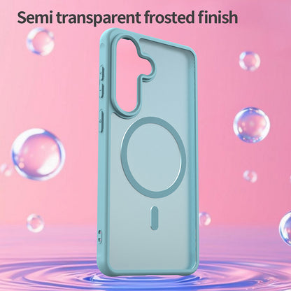 MagSafe Case for Samsung Galaxy S26 Plus, Techsuit, HaloFrost II, Light Green