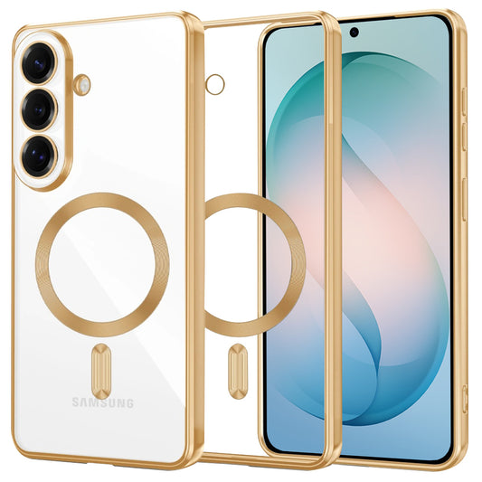 Étui MagSafe pour Samsung Galaxy S26 Plus, Techsuit, Luxury Crystal, Doré