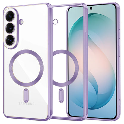MagSafe Hülle für Samsung Galaxy S26 Plus, Techsuit, Luxury Crystal, Helles Lila