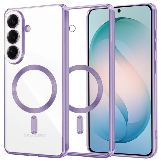 Étui MagSafe pour Samsung Galaxy S26 Plus, Techsuit, Luxury Crystal, Violet Clair