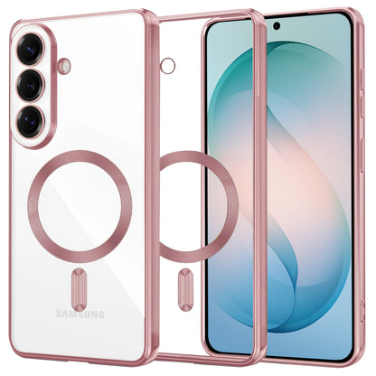 MagSafe Hülle für Samsung Galaxy S26 Plus, Techsuit, Luxury Crystal, Rosa