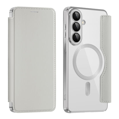 MagSafe Hülle für Samsung Galaxy S26 Plus, Techsuit, SmartMag Book, Grau