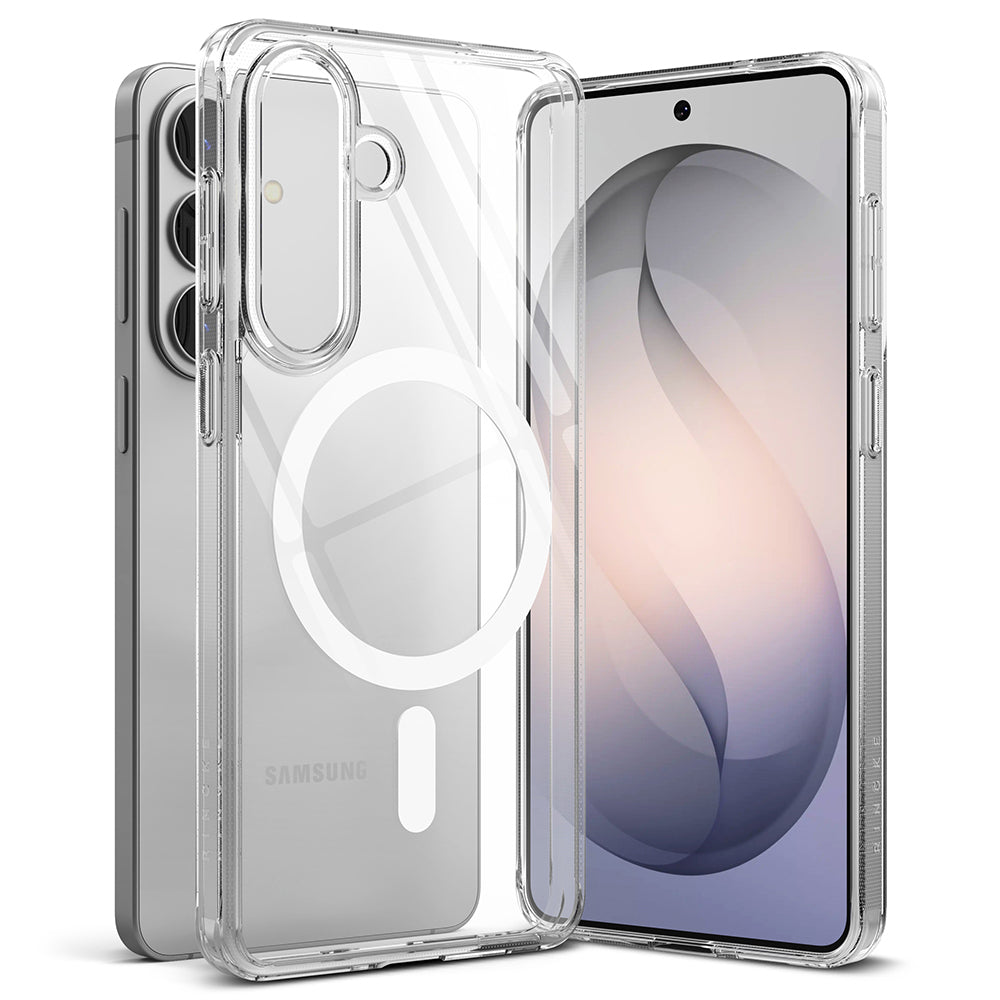 Coque MagSafe pour Samsung Galaxy S26 S942, Ringke, Fusion, Transparente