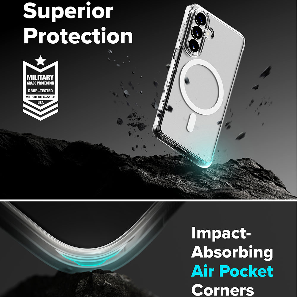 MagSafe Hülle für Samsung Galaxy S26, Ringke, Fusion, Matt Transparent