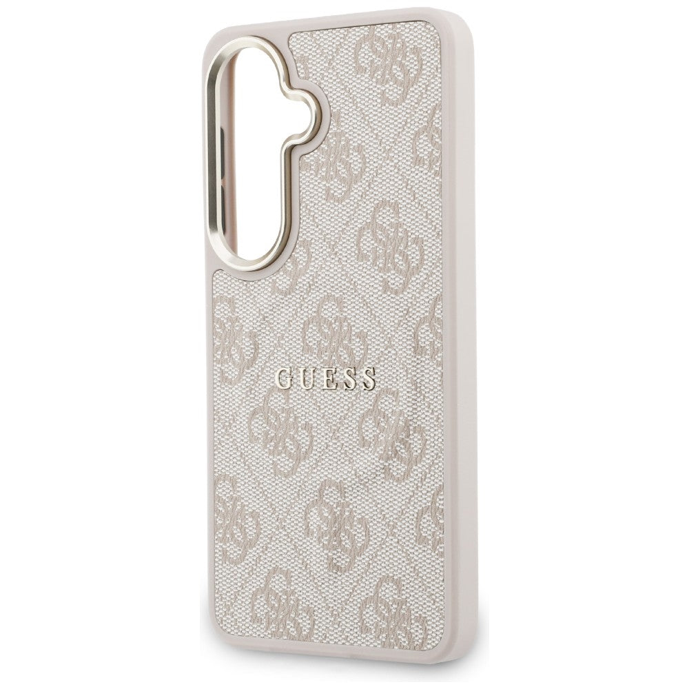MagSafe Case for Samsung Galaxy S26 S942, Guess, 4G Embossed Ring, Pink