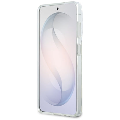 Coque MagSafe pour Samsung Galaxy S26 S942, Karl Lagerfeld, IML Choupette Peekaboo Logo, Blanc