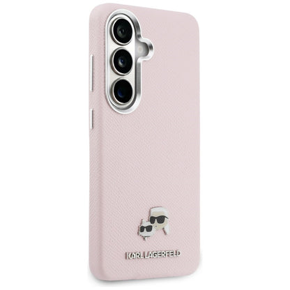 Étui MagSafe pour Samsung Galaxy S26 S942, Karl Lagerfeld, Karl & Choupette Head's Pin, Rose