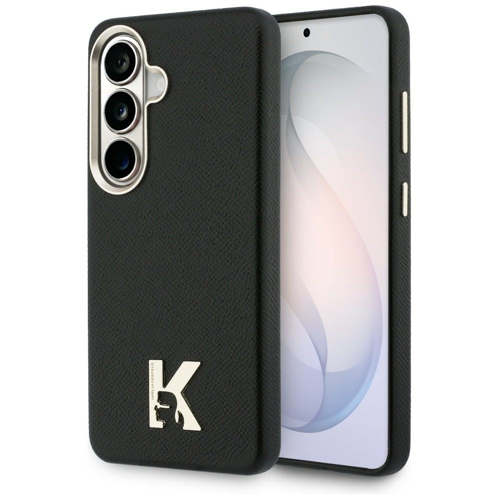 Étui MagSafe pour Samsung Galaxy S26 S942, Karl Lagerfeld, logo Karl Head, Noir